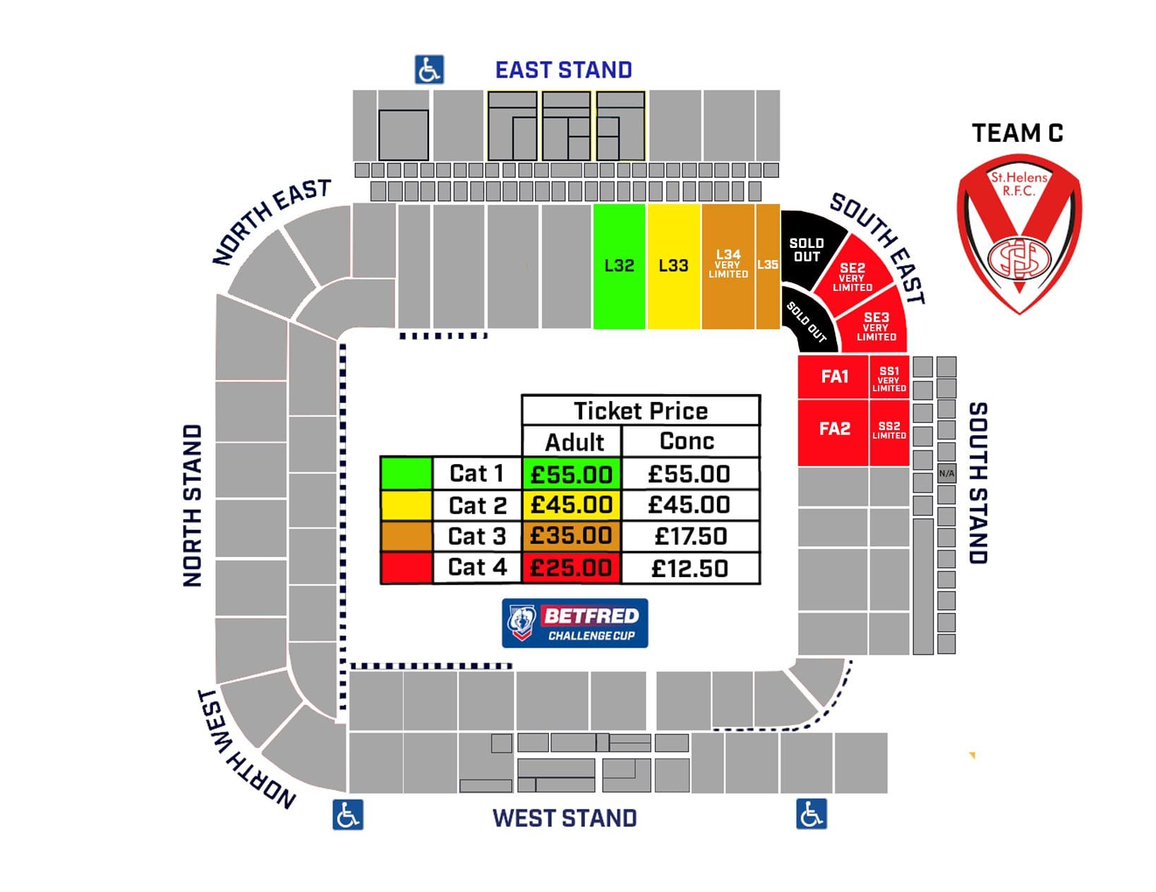 Ticket Update Betfred Challenge Cup Semi And Womens Final Sthelens Rfc 