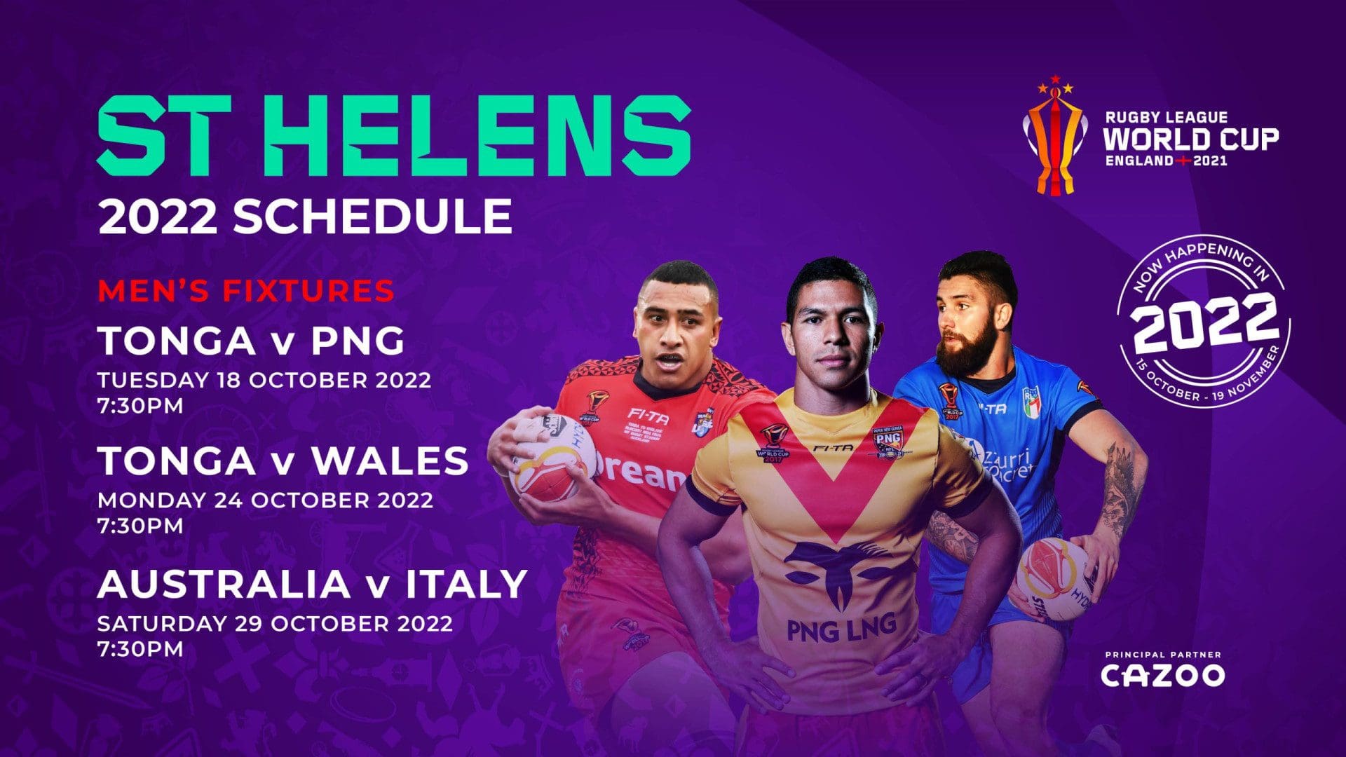 Tonga vs. PNG How To Get Your Ticket St.Helens R.F.C.